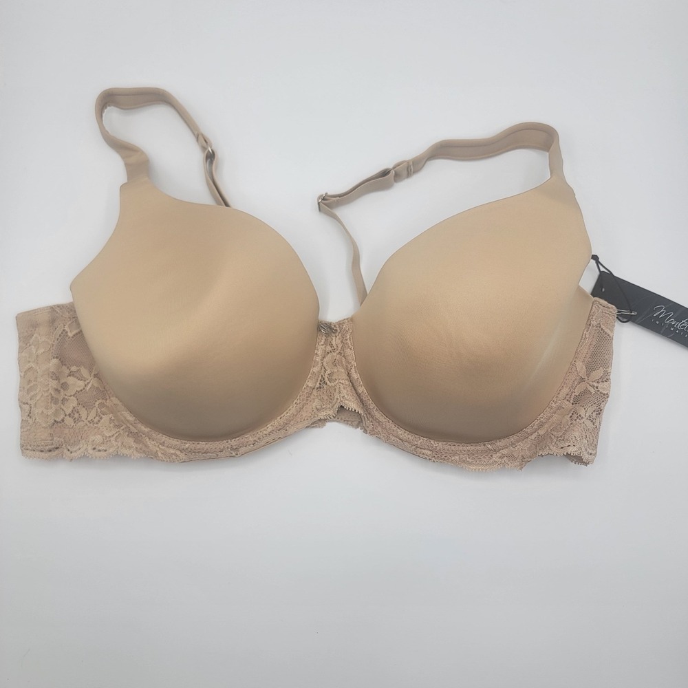 Montelle Pure Plus 9020 Full Coverage Soft Cup Bra  Nude Size 40B